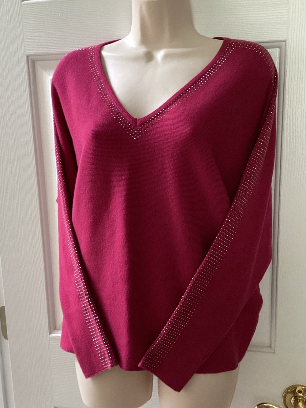 LIV Milano fuchsia sweater Festive Glam Boho-chic Modern romantic   M